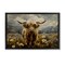 Stupell Industries Cattle in Daisy Field Floater Framed Canvas Wall Art Design by LSR Design Studio